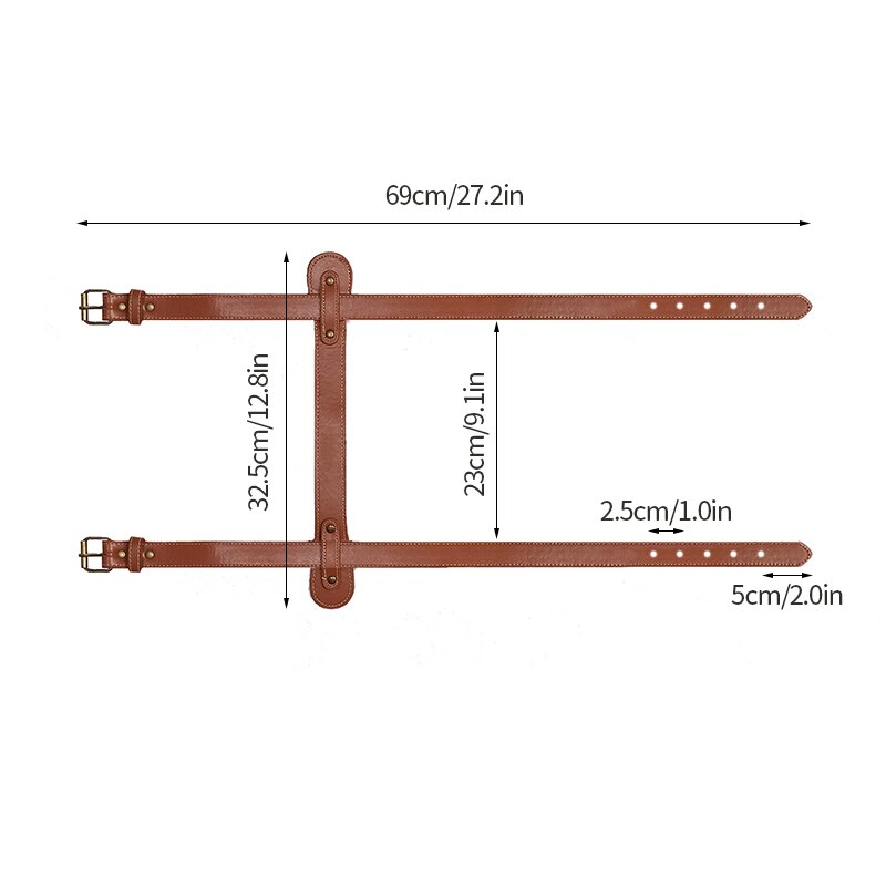 Pu Lederen Deken Tie Picknick Mat Roll Bundel Draagbare Yoga Mat Hand Strap Deken Wikkelen Riem Binding Riem Met Handvat: 69cm with button