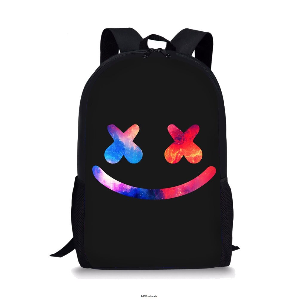 Kid Boys Girls School Bag Mochila Infantil DJ Marshmello Backpack 3D Prints Waterproof with Crewmate Christmas On Sell