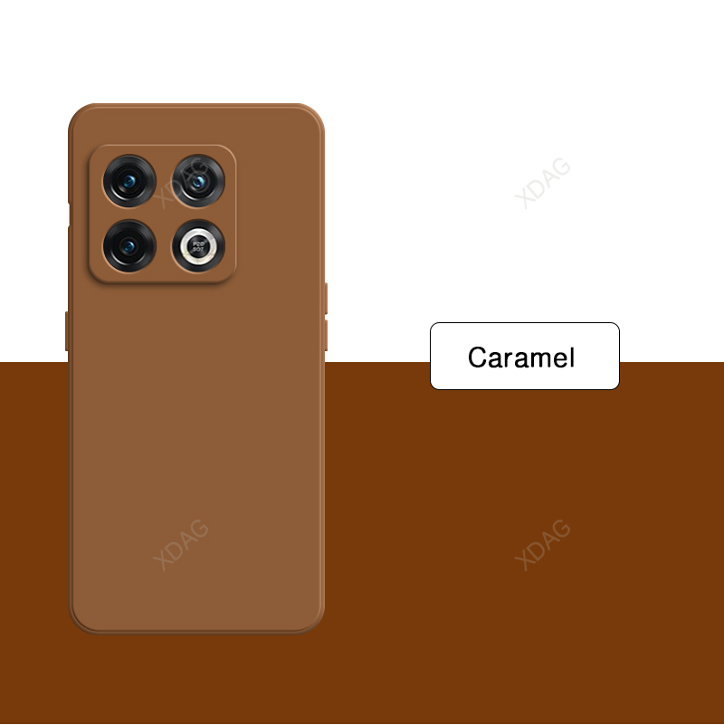 Funda de teléfono de silicona líquida Original para Oneplus 10 Pro 10Pro 10R 10T 5G, Funda de lujo de Color puro sólido, accesorios Carcas: plástico / BLANCO