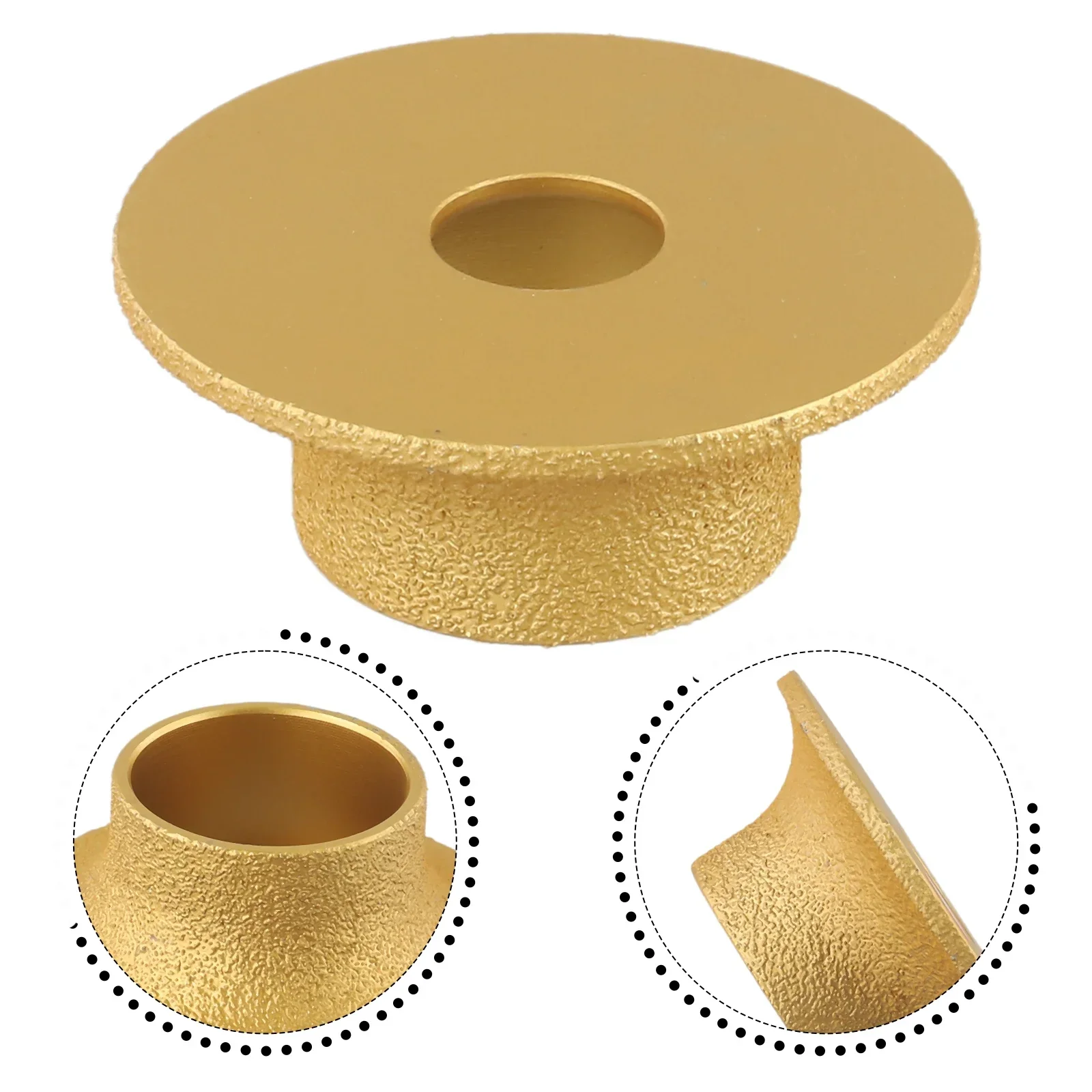 10/15/20/25/30mm Vacuum Welding Diamonds Grinding Wheel Edge Profile Sanding Disc Marble Granite Ceramic Glass Grinding Wheel