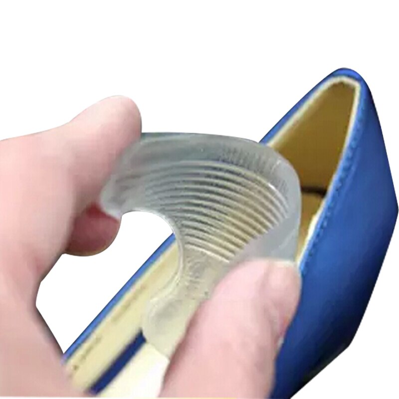 1Pair Silicone Heel Pads For Shoes Gel Insoles Foot Gel Back Heel Pain Protect Anti-Slip Gel Heel Cushions Feet Care Massage