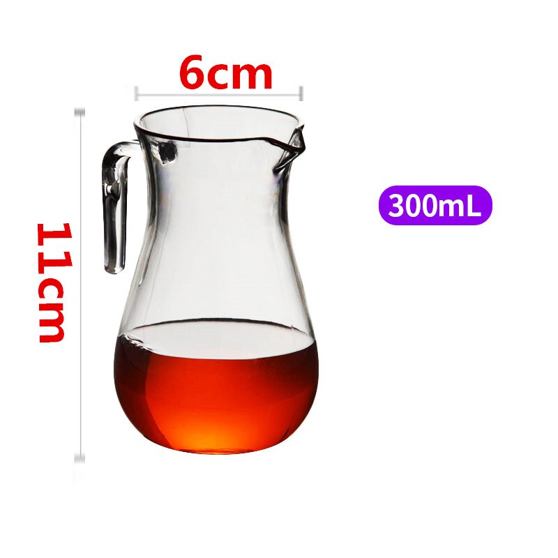 Separador de licor acrílico PC exprimidor con vino tinto Fen vino plástico decantador transparente café fruta jugo alcohol contenedor: B 300ML