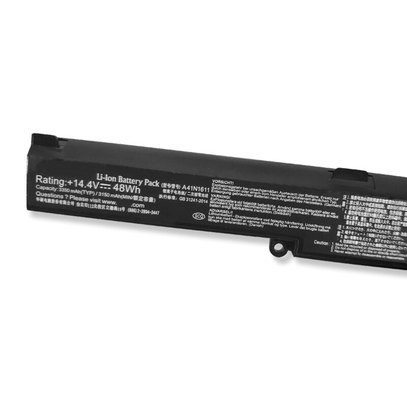 A41N1611 Laptop Battery For ASUS ROG GL553 GL553VD GL553VE GL553VW Series A41LK5H A41LP4Q