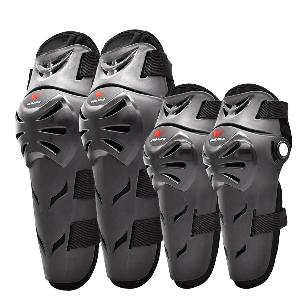 Wosawe voksen motorcykel knæbeskyttere albuebeskyttere moto racing beskyttelsesudstyr ride guard motocross motorcykel knæbeskyttere: 4 stk sæt