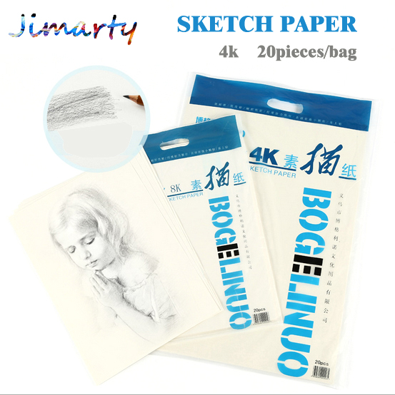 Painting Paper 350G 8K Drawing paper blank Sketch 20 sheets Office School Supplies Painting art supplies ASS027
