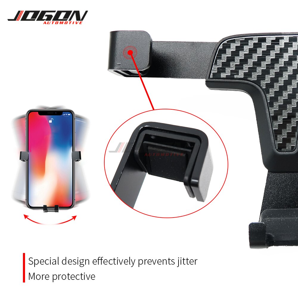 Gravity Mobile Cell Phone Holder Universal Auto Air Vent Mount Support For Ford Focus 3 Facelift MK3.5 ST RS