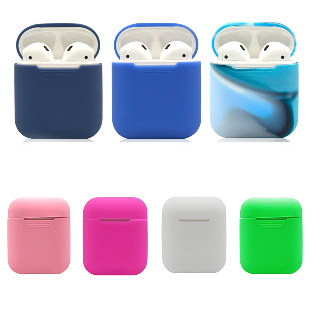 Funda de silicona blanda para auriculares carcasa a prueba de golpes protección a prueba de golpes para Apple Airpods