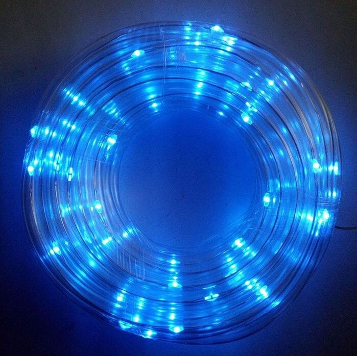 Solar Copper Wire Tube Light 8 Mode Outdoor Waterproof String Lights Christmas Garden Lights LED Lantern: 22M 200LED / Blue
