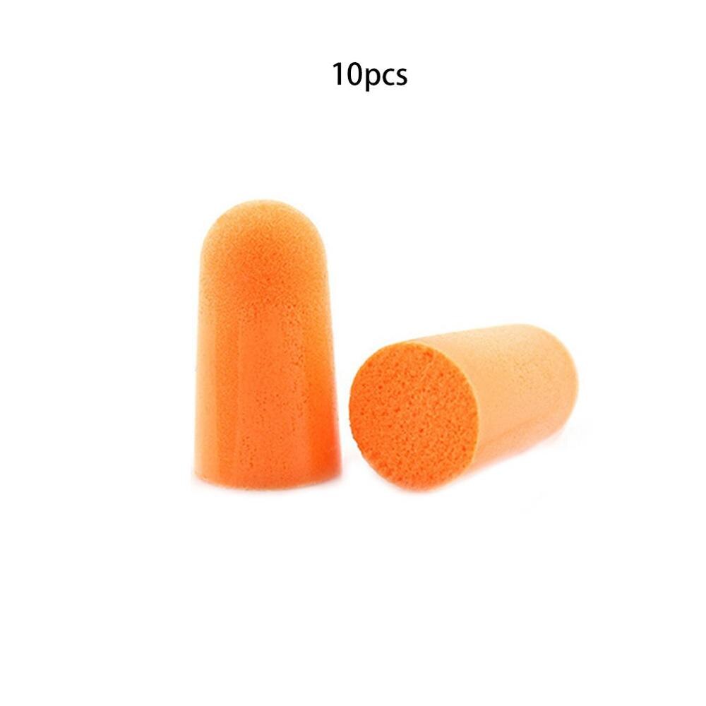 10 Pairs/SET Soft Foam Anti Noise Ear Plugs Ear Protectors Sleep Soundproof Earplugs Workplace Safety Supplies: Default Title