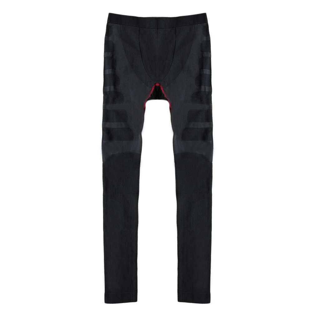 Komfortable mænd sport løber stramme slim bukser lange leggings under bukser