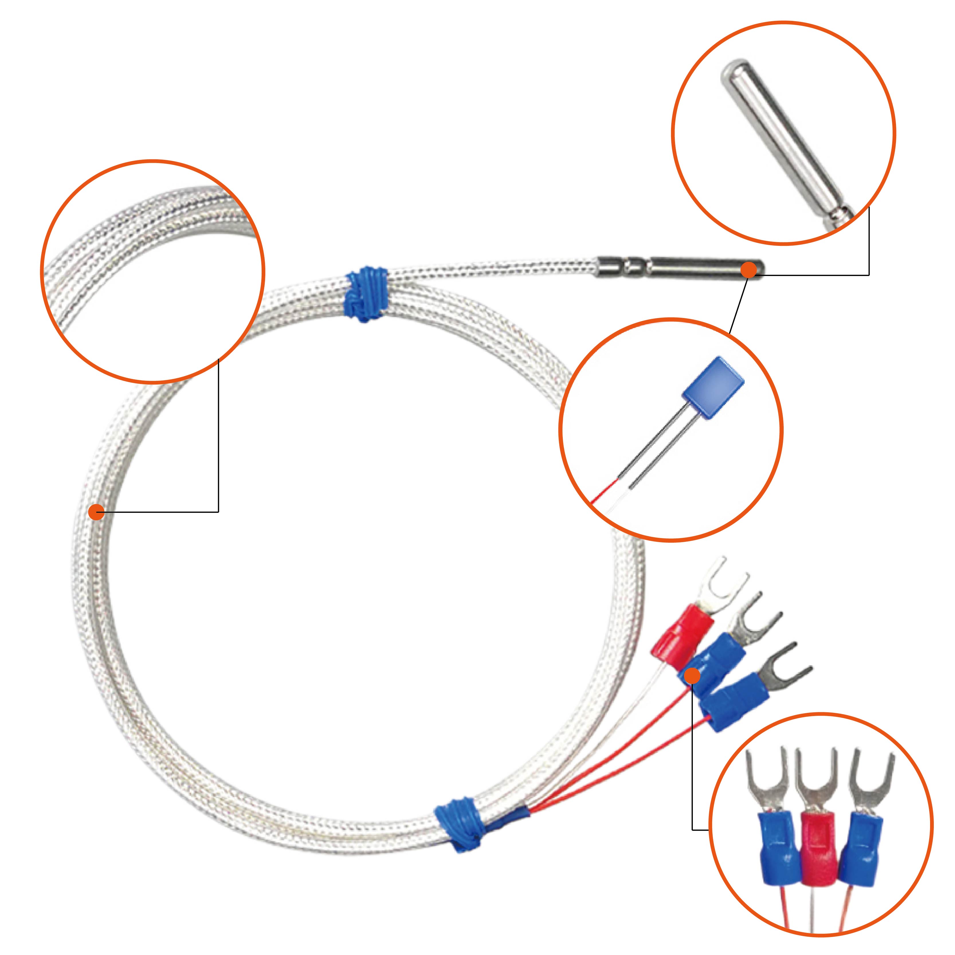 PT100 Temperature Sensor RTD Temperature Probe Platinum Resistance Thermometer PT100 RTD Sensor Industrial Temperature Sensor