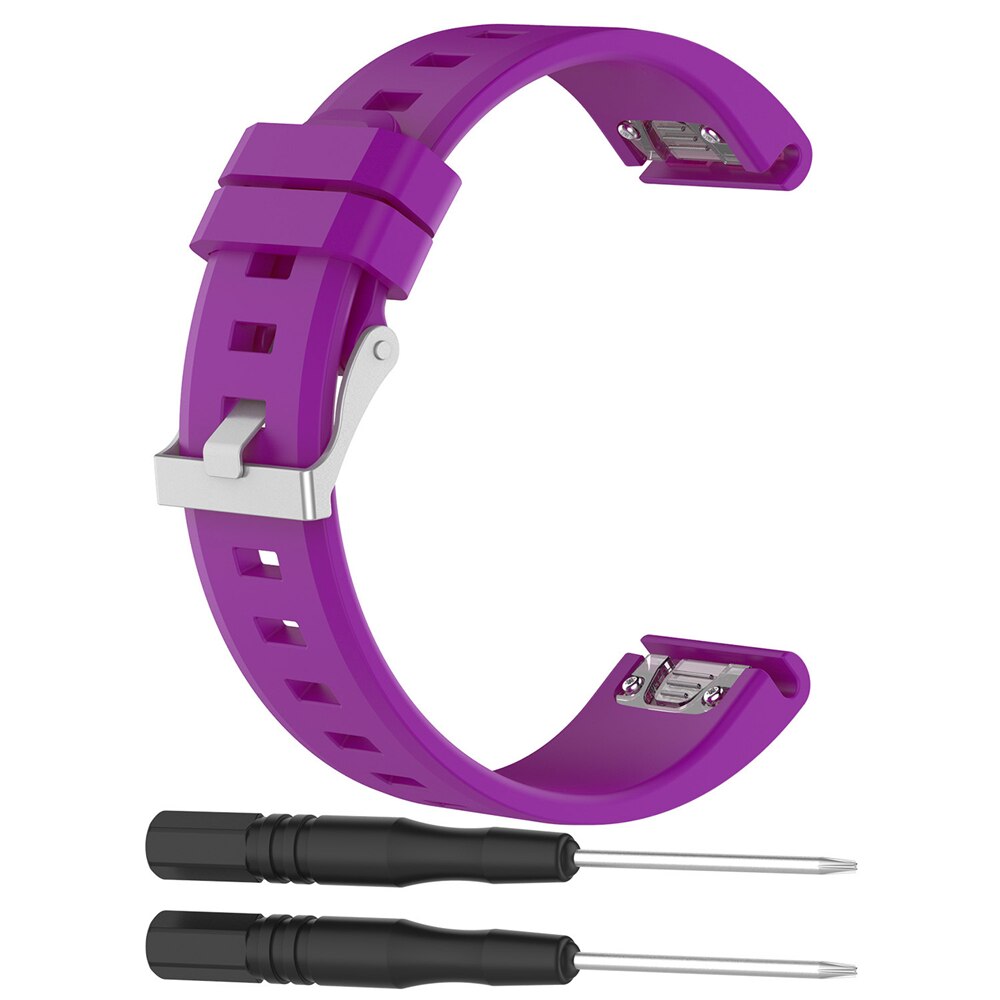 22 millimetri Cinturino In Silicone per Garmin Fenix 6 Pro 5 Più Forerunner 935 945 Strap Quick Fit Wristband libero di trasporto Intelligente accessori Per orologi: Purple