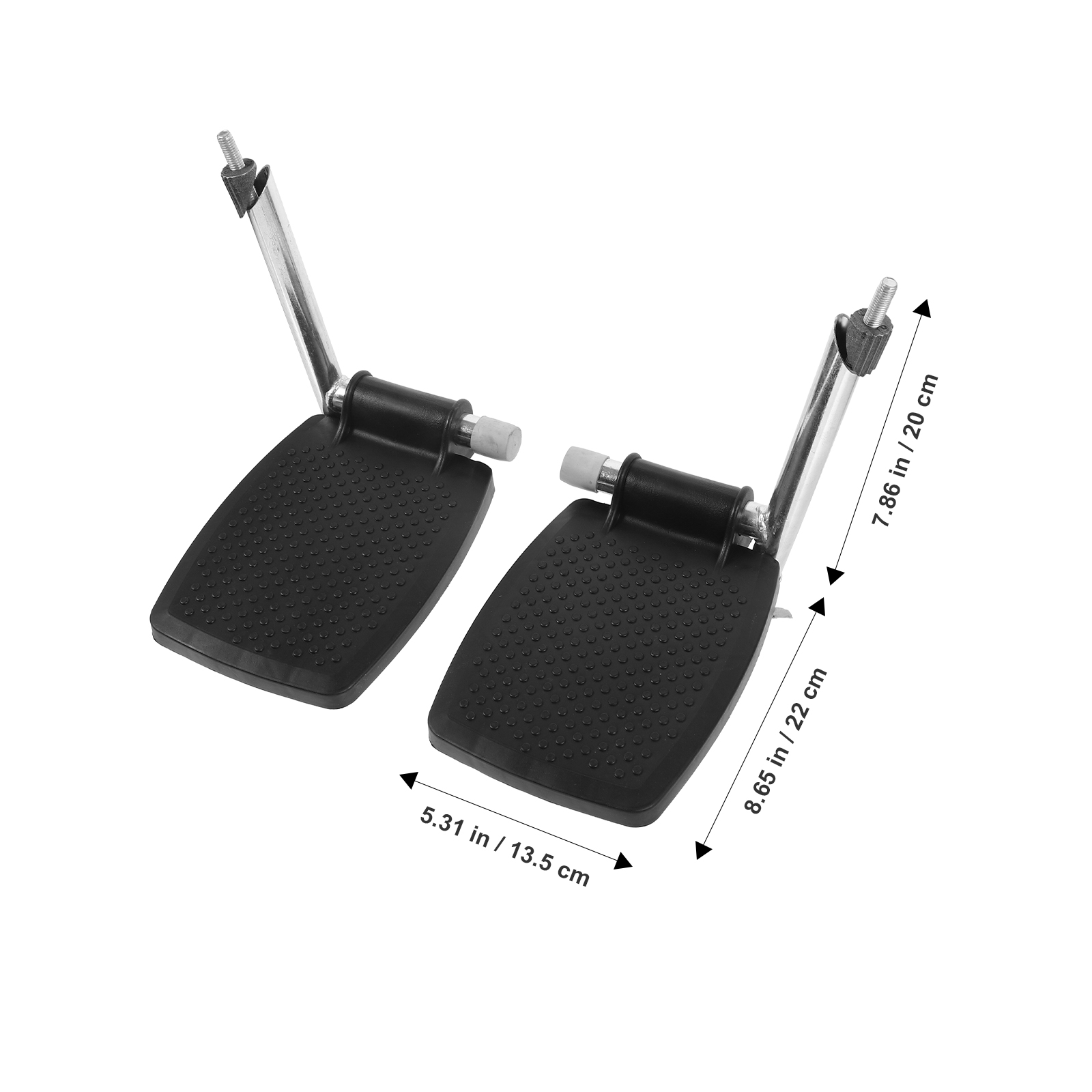 1 par de reposapiés para silla de ruedas, almohadilla para pierna de Pedal, reposapiés de repuesto para silla de ruedas, pieza Universal para silla de ruedas
