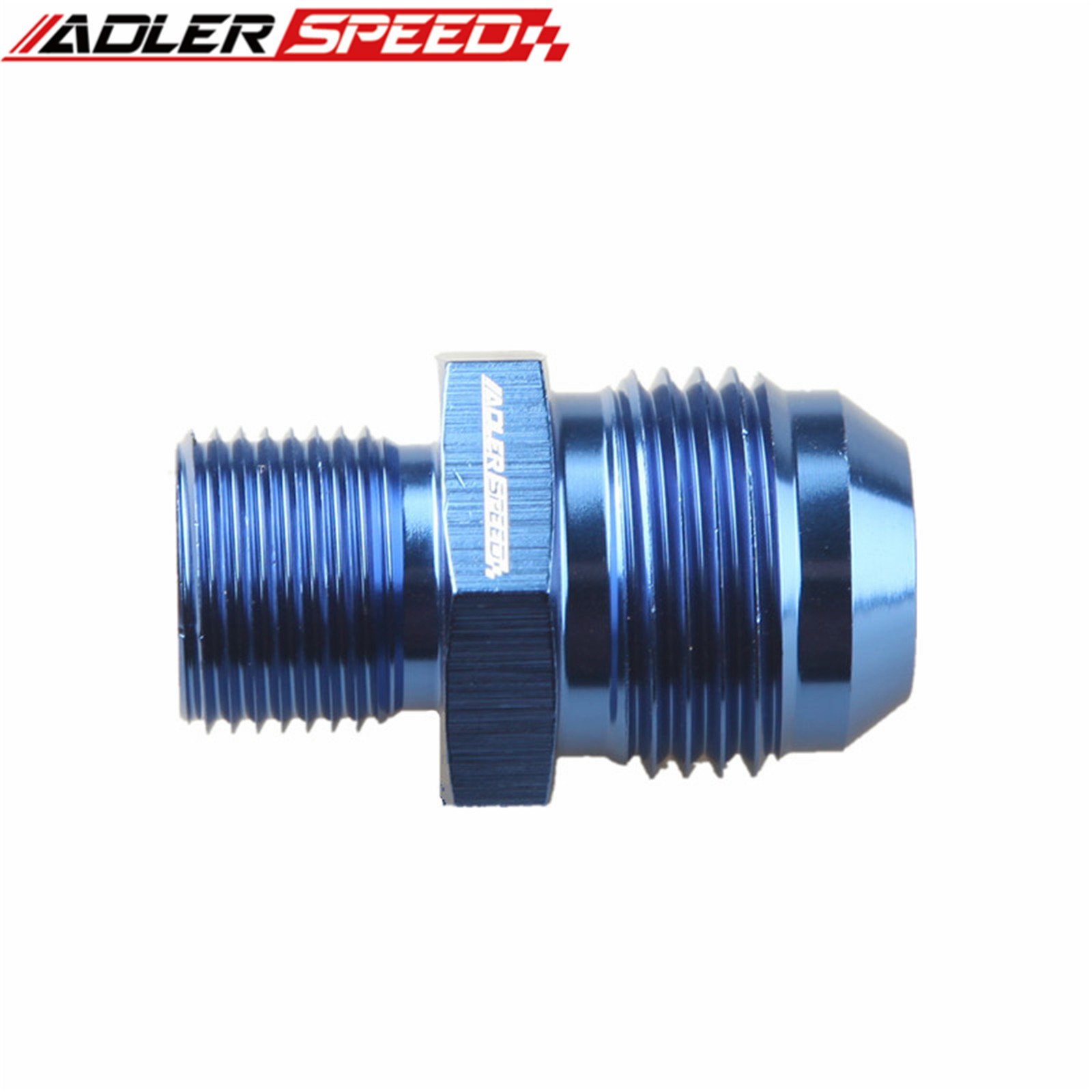 Universal  an4 an6 an8 an10 an12 hane  to 1/8 " 1/4 " 3/8 " 1/2 " 3/4 " bsp bspp rak adapterkoppling blå / silver