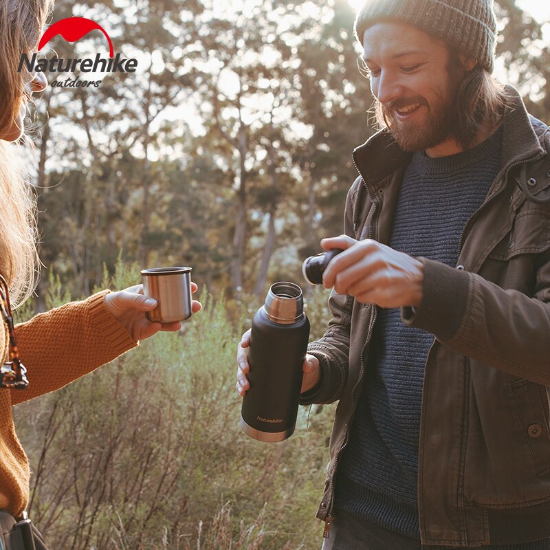 Naturehike-taza de vacío portátil, botella de agua deportiva, frasco de acero inoxidable 304 para exteriores, copa de preservación de calor, ciclismo, Camping y senderismo