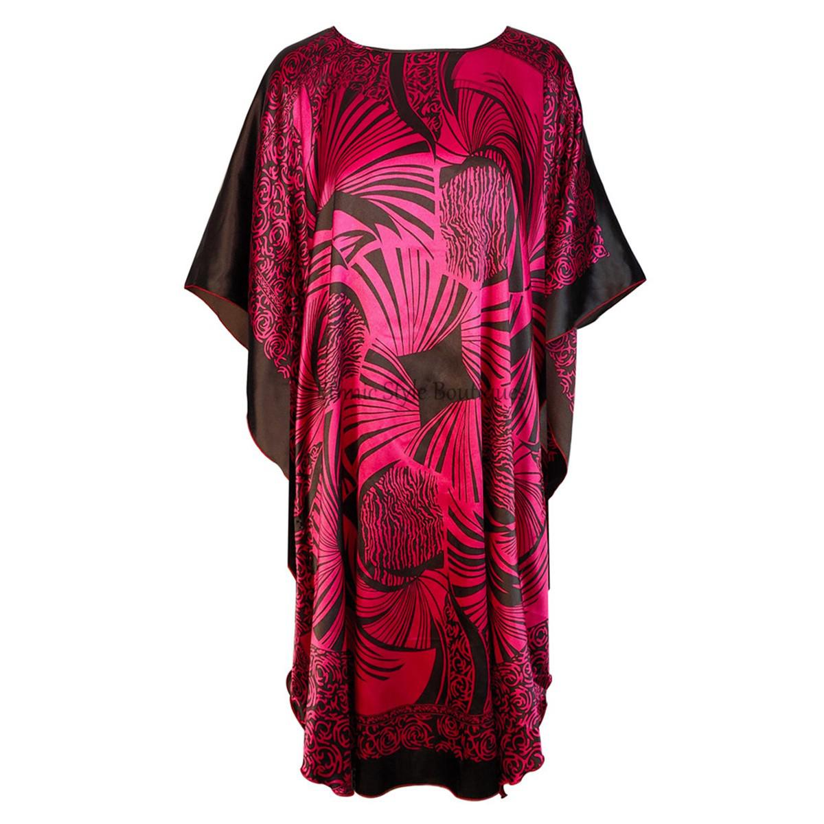 Dam rayonrock morgonrock kvinnor sovkläder nattlinne stor storlek hemklänning vintage kaftan klänning nattskjorta nattskjorta: 12