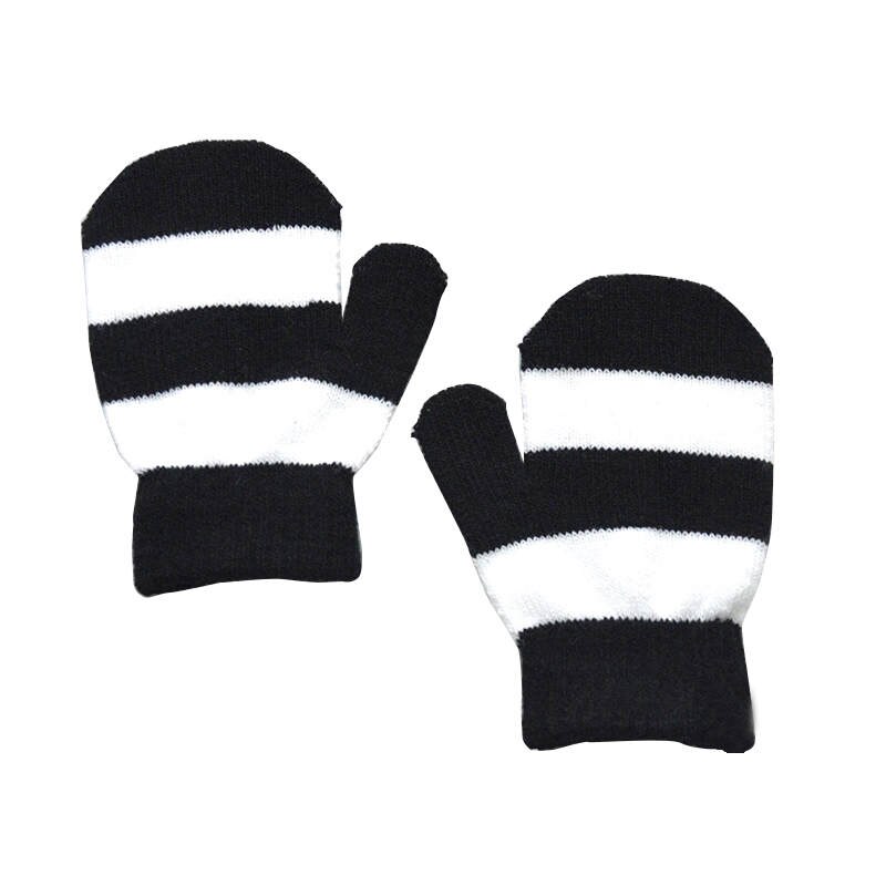 Warmmom – gants en laine chauds pour enfants de 1 à 5 ans, en tricot, pour l'extérieur et l'hiver: T2