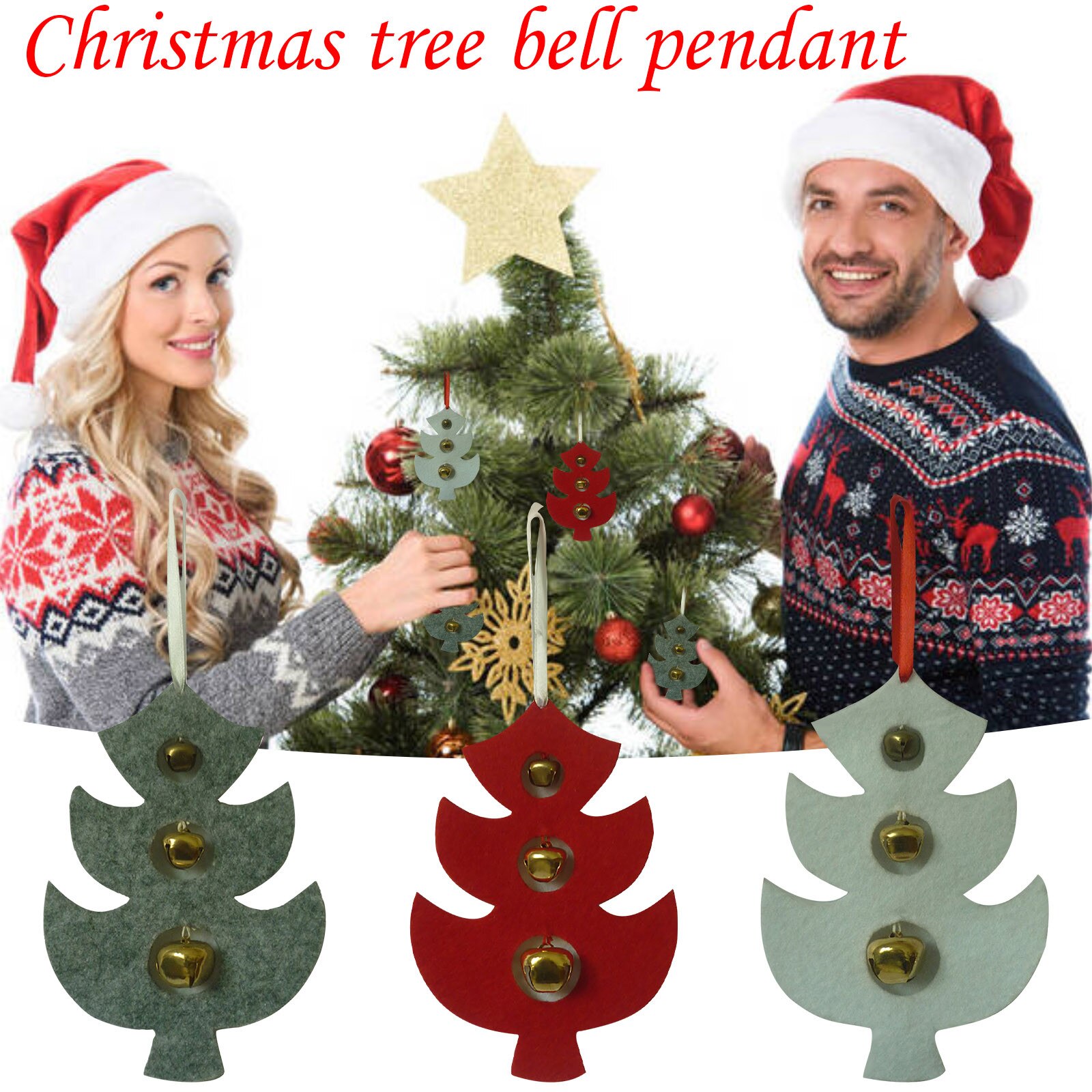 25 # Kerst Ornamenten Met Klokken Bell-Vormige Ornamenten Hangers Kerstboom Opknoping Ornamenten En