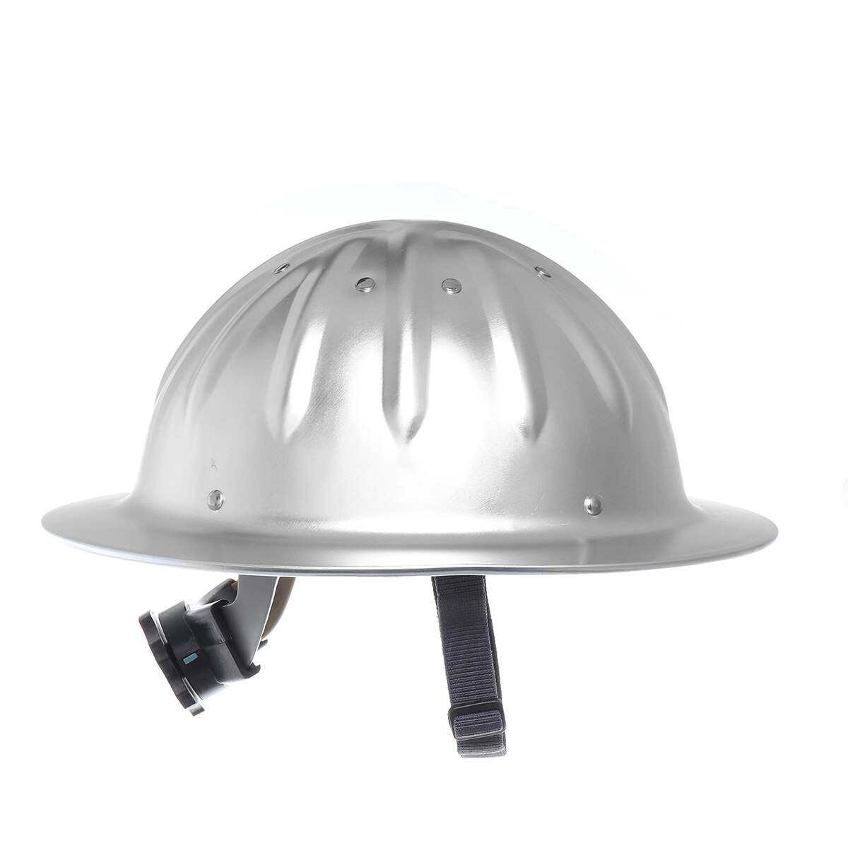 Lichtgewicht Hoge Sterkte Aluminium Volledige Rand Veiligheidshelm Helm Voor Bouw Spoorweg Metallurgie Mijne Scheepsbouw