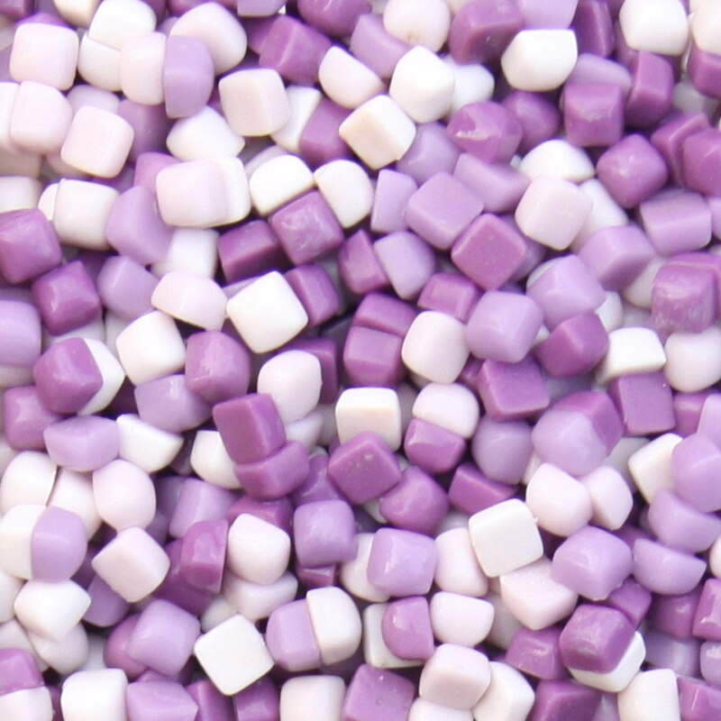 Accessoires de bricolage 100 grammes/620 pièces, Mini forme carrée de 4.8MM, feuilleteries de mosaïque en verre à recycler, matériel artisanal pour passe-temps en mosaïque