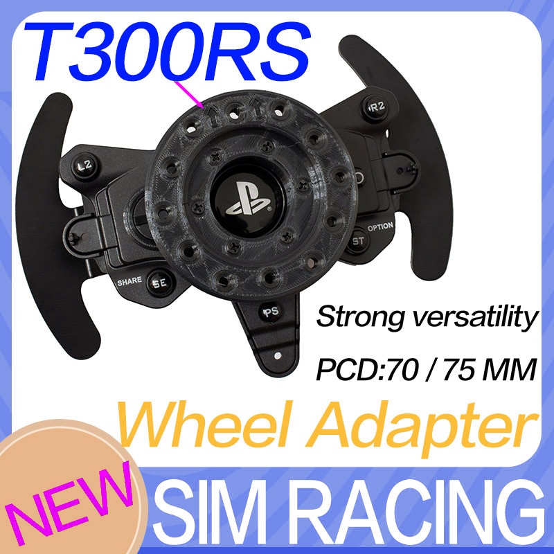 【podtig】thrustmaster  t300 ratadapter simracing pcd 70 or 75 sim racing  th8a 100%  infill paddle shifter adapter mod