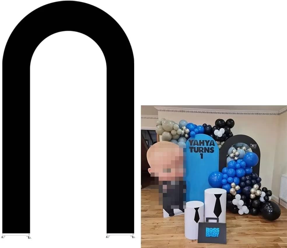 Capa de pano de fundo em arco em forma de U para aniversário, chá de bebê, decoração de festa de casamento, capas elásticas com suporte aberto (parte traseira é branca!): royal blue / 272 * 1000