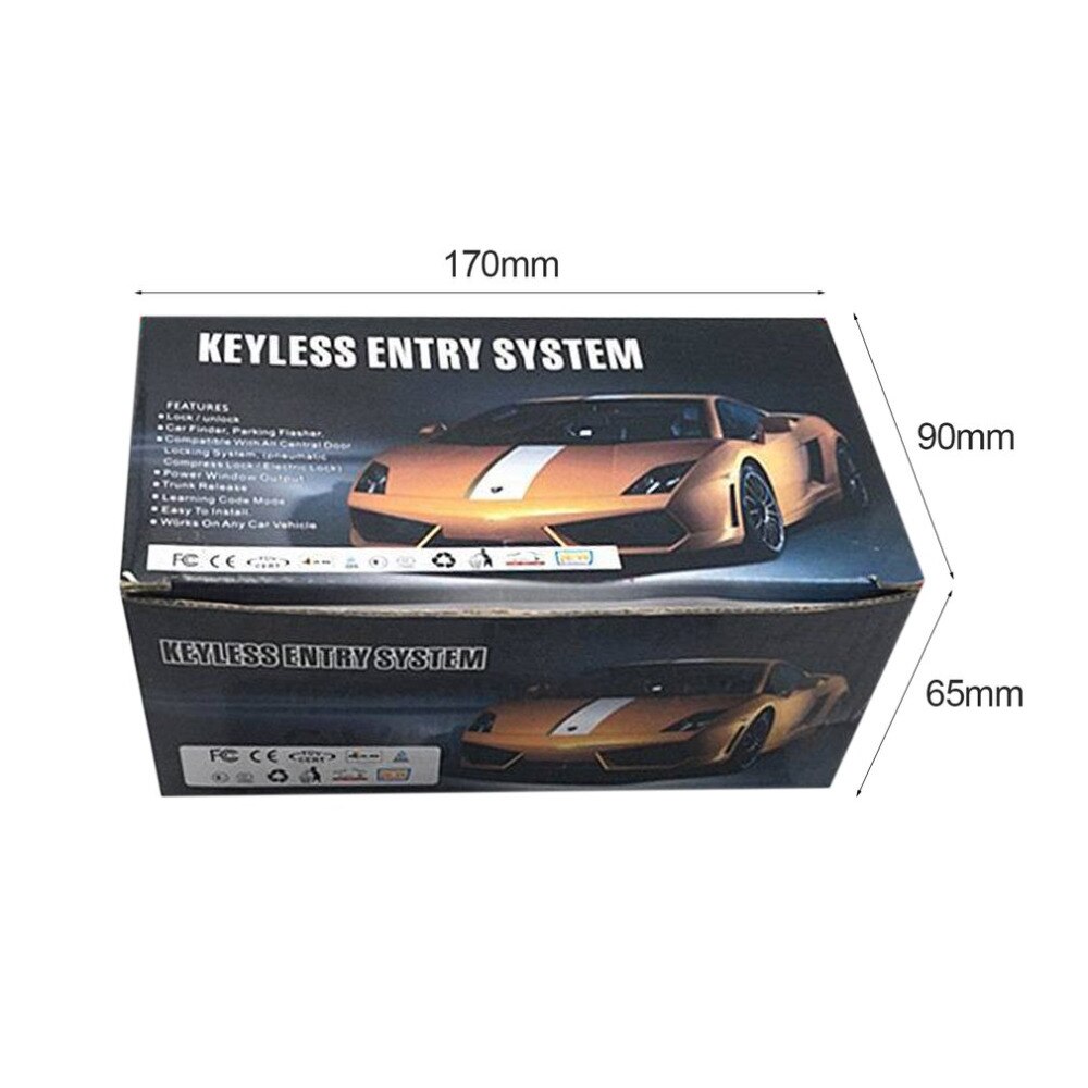 Universele Keyless Entry Systeem Auto Alarm Systemen Apparaat Auto Afstandsbediening Kit Deurslot Voertuig Centrale Vergrendeling En Unlock