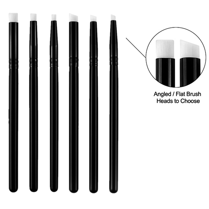 Juego de Mini pinceles de mezcla detallados planos/en ángulo de 4mm/6mm/8mm, pinceles de pintura, herramientas de artesanía para detalles pequeños, pincel para mezclar tinta