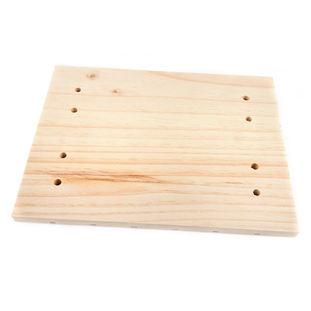 Rascador de madera con ranuras para conejos, juguete de rascador cuadrado para mascotas pequeñas, con garras de madera, suministro de cubierta para animales