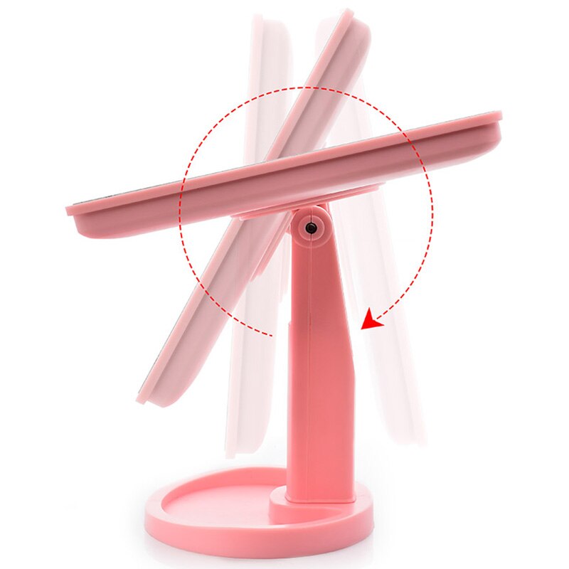 360 Degrees Rotation Makeup Mirror Adjustable 16/22 Leds Lighted LED Screen Portable Luminous Cosmetic Mirrors hh88