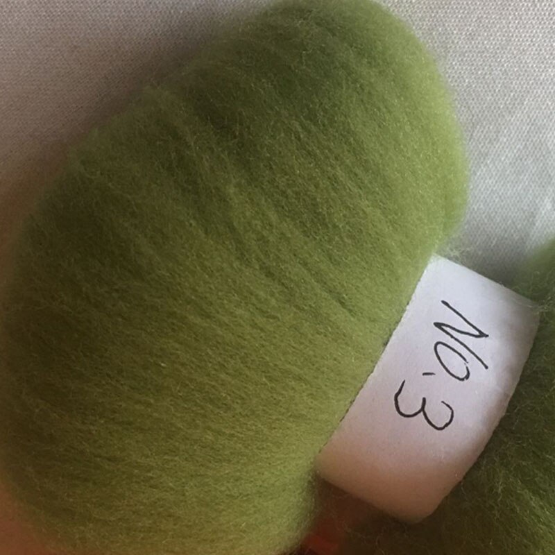 WFPFBEC 70 s Australië GEKAMD 100% WOL fiber merino diy wol voor vilten 50g 100g NR 3