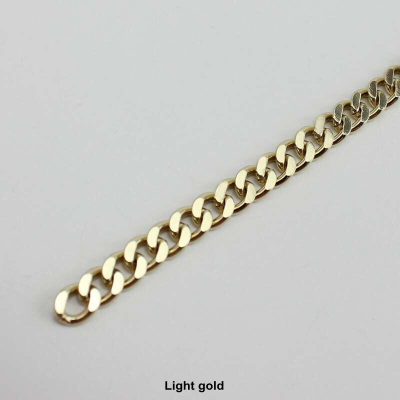 5 METER 10 M Hoge Ending Goud kleur 7mm breedte kettingen metalen band met haak voor vrouwen tas handtas keten verwijderbare lange strap chain