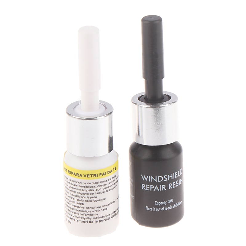 2pcs Windshield Repair Kit Car Windshield Repair Resin Kit DIY Auto Glass Crack Restore Tool Car Window Curing Glue