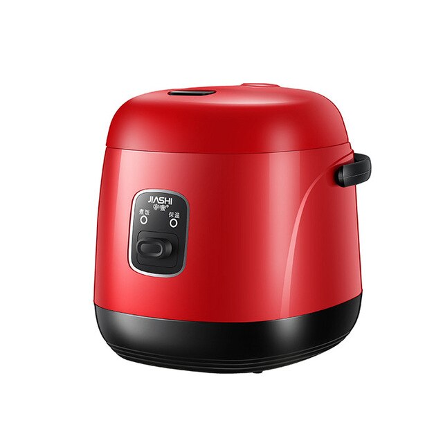 Kbxstart 1.2L Mini Electric Rice Cooker Lunch Box Multifunction Cooking Pot Non-stick Liner Food Steamer Stew Soup Porridge 200W: red / EU