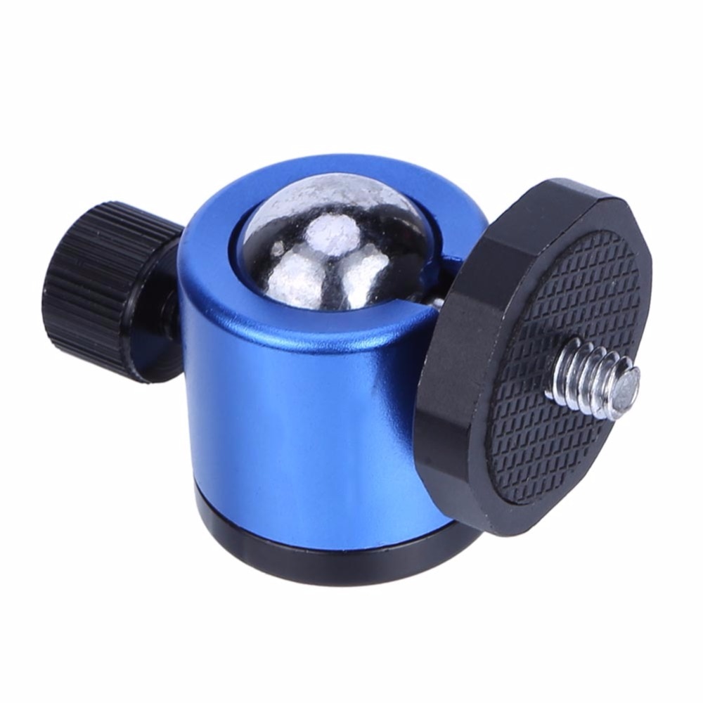 1/4 "tornillo cabeza de bola montaje trípode cabeza Metal trípode Pan Tilt tornillo adaptador para cámara trípode Flash DSLR videocámara