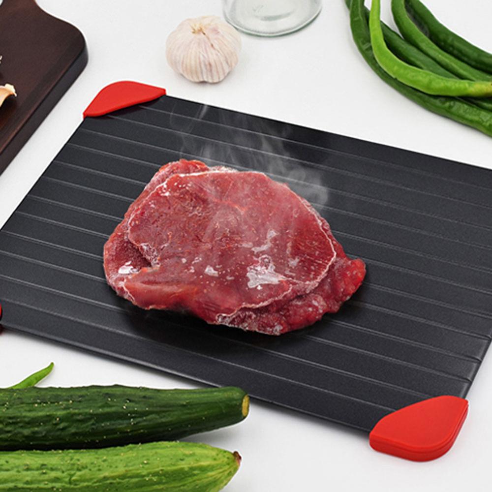 2 In 1 Safety Fast Defrosting Meat Tray chopping Board Rapid Thawing Tray Quick Thawing Plate Frozen Food Meat Kitchen Gadgets