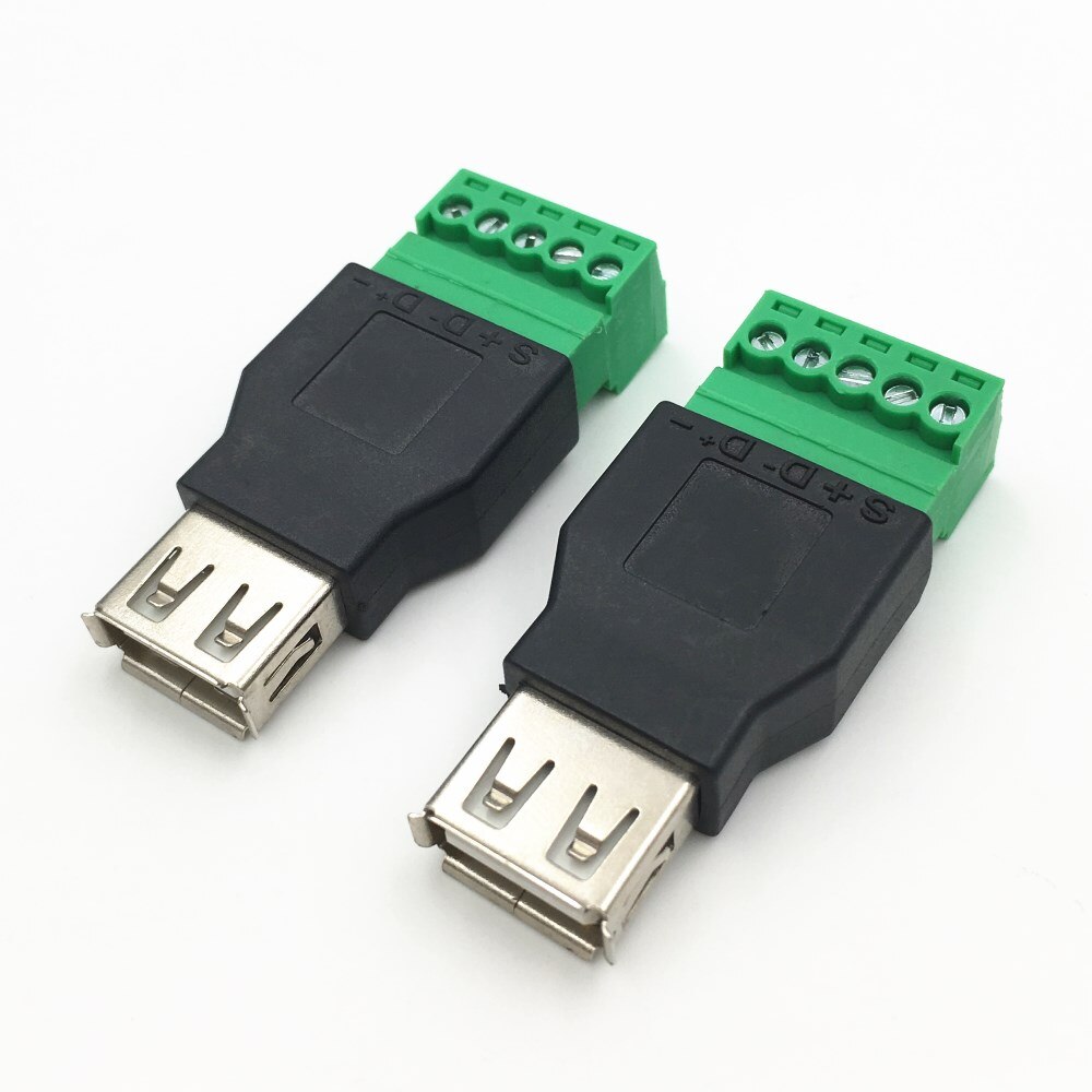 1Stck CCTV BNC Stecker DC Energie Stecker 2,5mm 3,5mm Männlich Weiblich Audio- Video Balun System Sicherheit Adapter koax Katze5 RJ45 USB Jack: USB weiblich