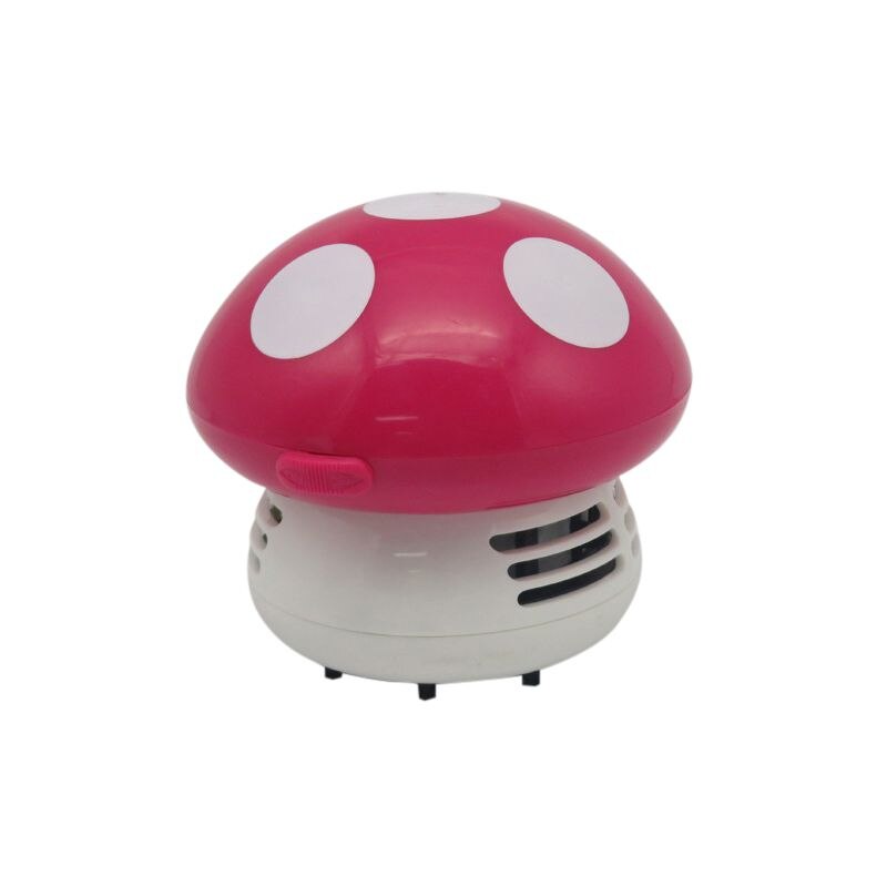 Household Cute Mushroom Shape Vacuum Cleaner Mini Desk Vacuum Cleaner Smart Handheld Keyboard Cleaner Tabletop Sweeper: MR