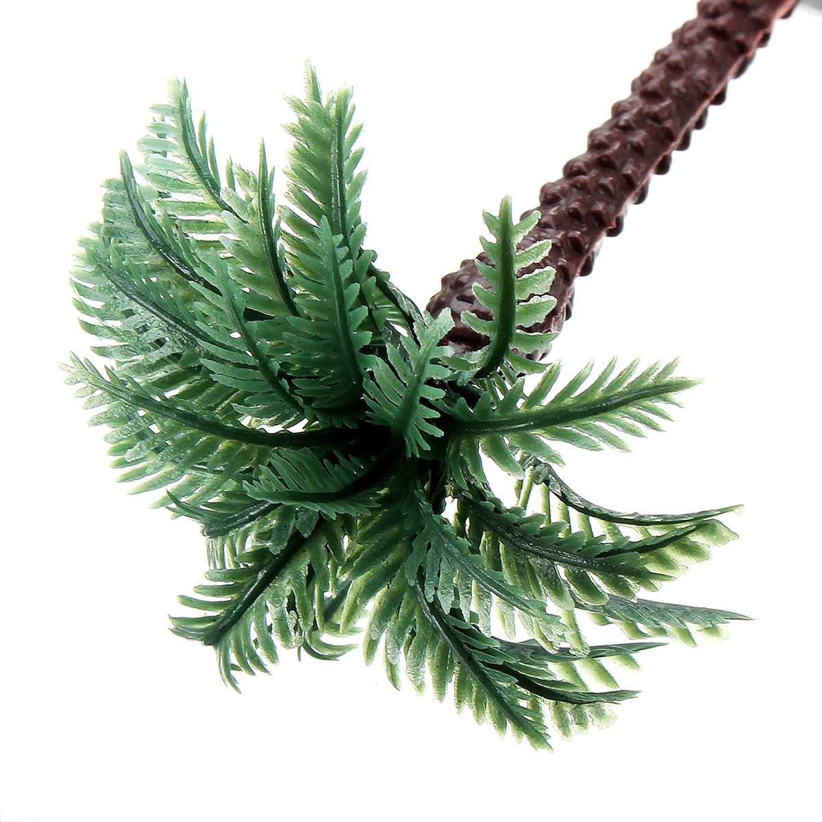 10pcs DIY Decor Artificial Coconut Tree Decor Mini Tropical Palm Trees Fairy Garden Miniature Landscape Scenery Decoration
