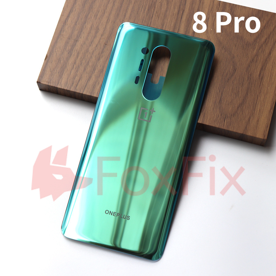 Zurück Glas Für Oneplus 8 Profi Zurück Batterie Abdeckung Hinten Gehäbenutzen Tür fallen klar Tafel Ersatz Für Oneplus 8 Batterie abdeckung: 8Profi-Grün