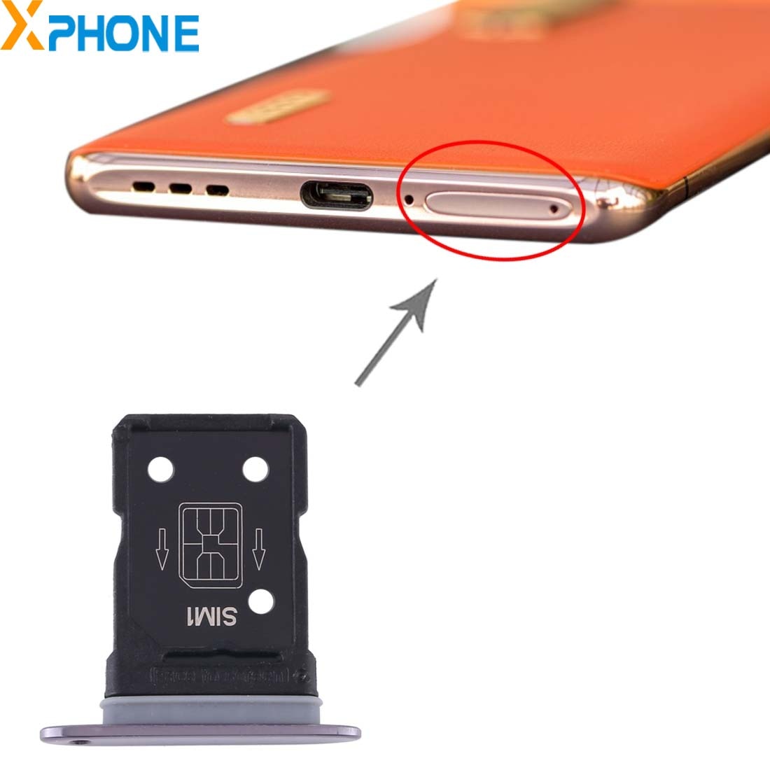 Vassoio SIM + vassoio SIM Card per OPPO trova X2 Pro