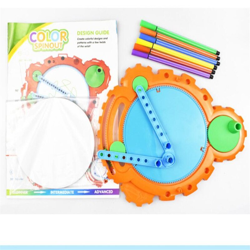 Plastic Spirograph Drawing Toy Set Spiral Pen Educational Stationery Educational Toys For Children