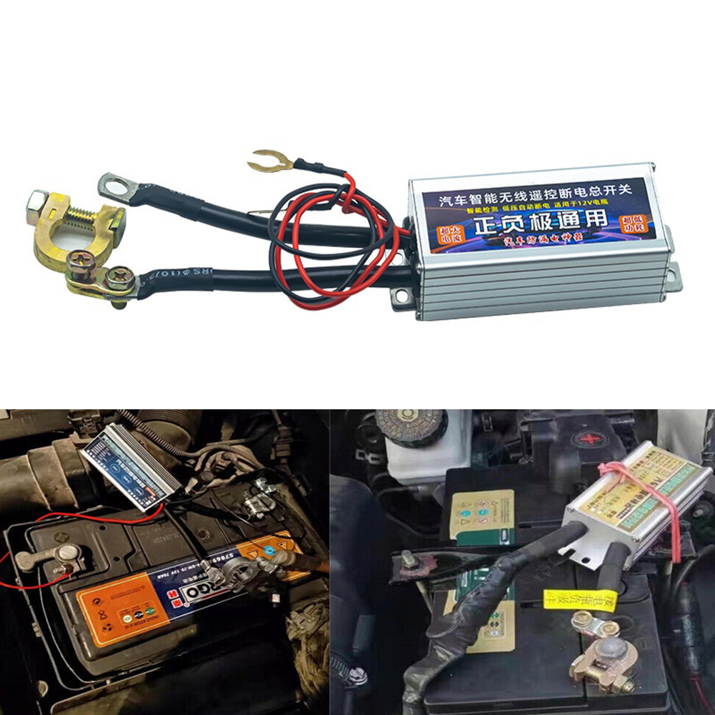 Interruptor de desconexión de batería de coche, aislador de 500A, 12V, interruptor principal Universal con Control remoto inalámbrico, interruptor de alimentación principal a prueba de fugas