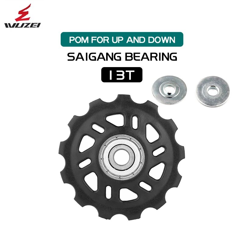 Rueda de rodamiento de polea de bicicleta WUZEI 11T 12T 13T14T15T16T17T rueda guía de bicicleta de carretera para deragador trasero Shimano Sram MTB Jockey