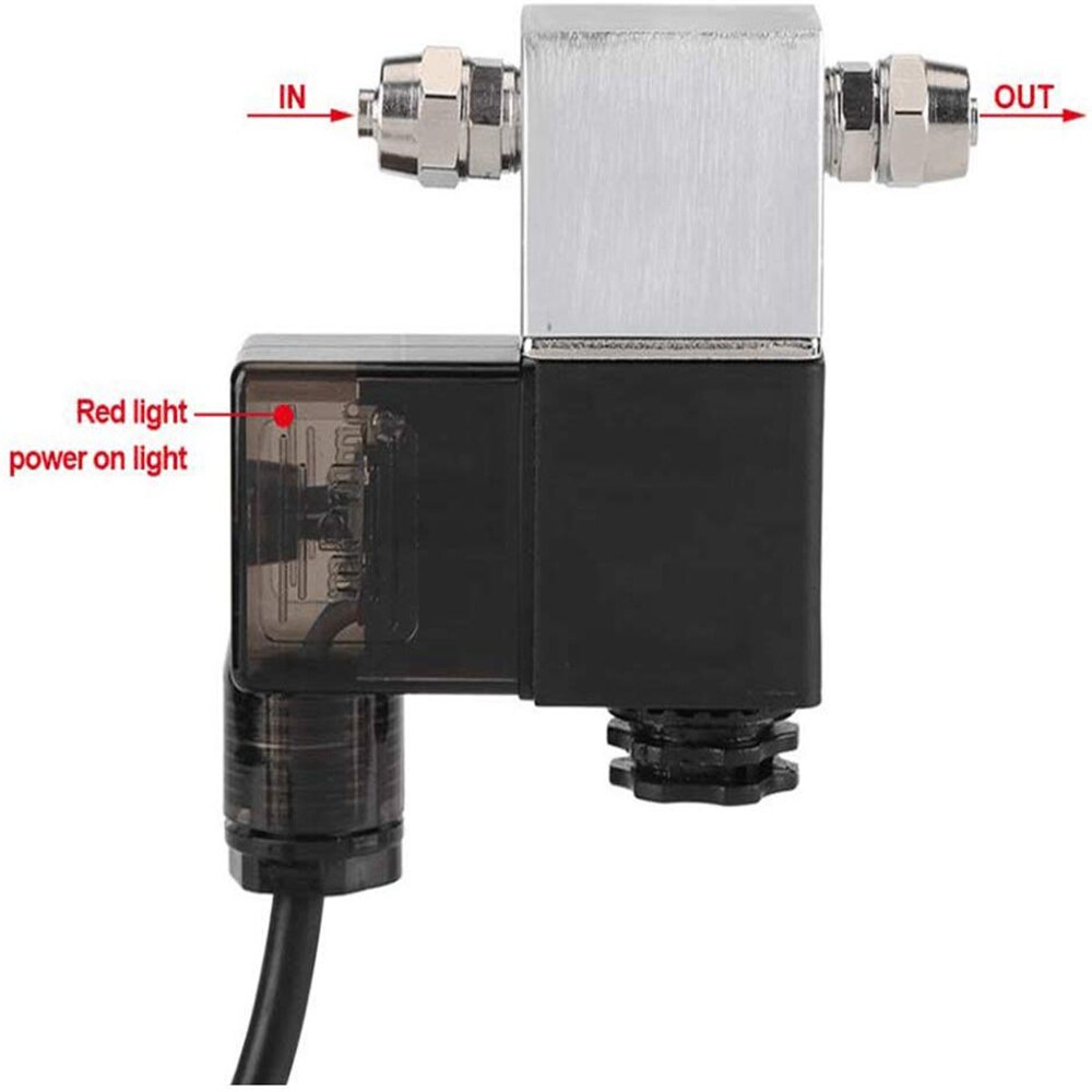 12V CO2 Solenoid Valve WYIN Aquarium CO2 System Regulator Magnetic Valve for Aquarium Fish Tank Water Plants Grass Grow