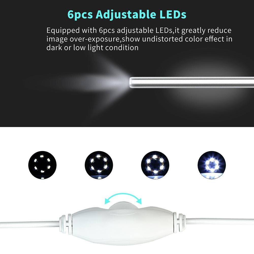 In Oor Schoonmaken Endoscoop Usb Visuele Oor Lepel 5.5 Mm 0.3MP Mini Camera Android Pc Oor Pick Otoscoop Borescope Tool gezondheidszorg