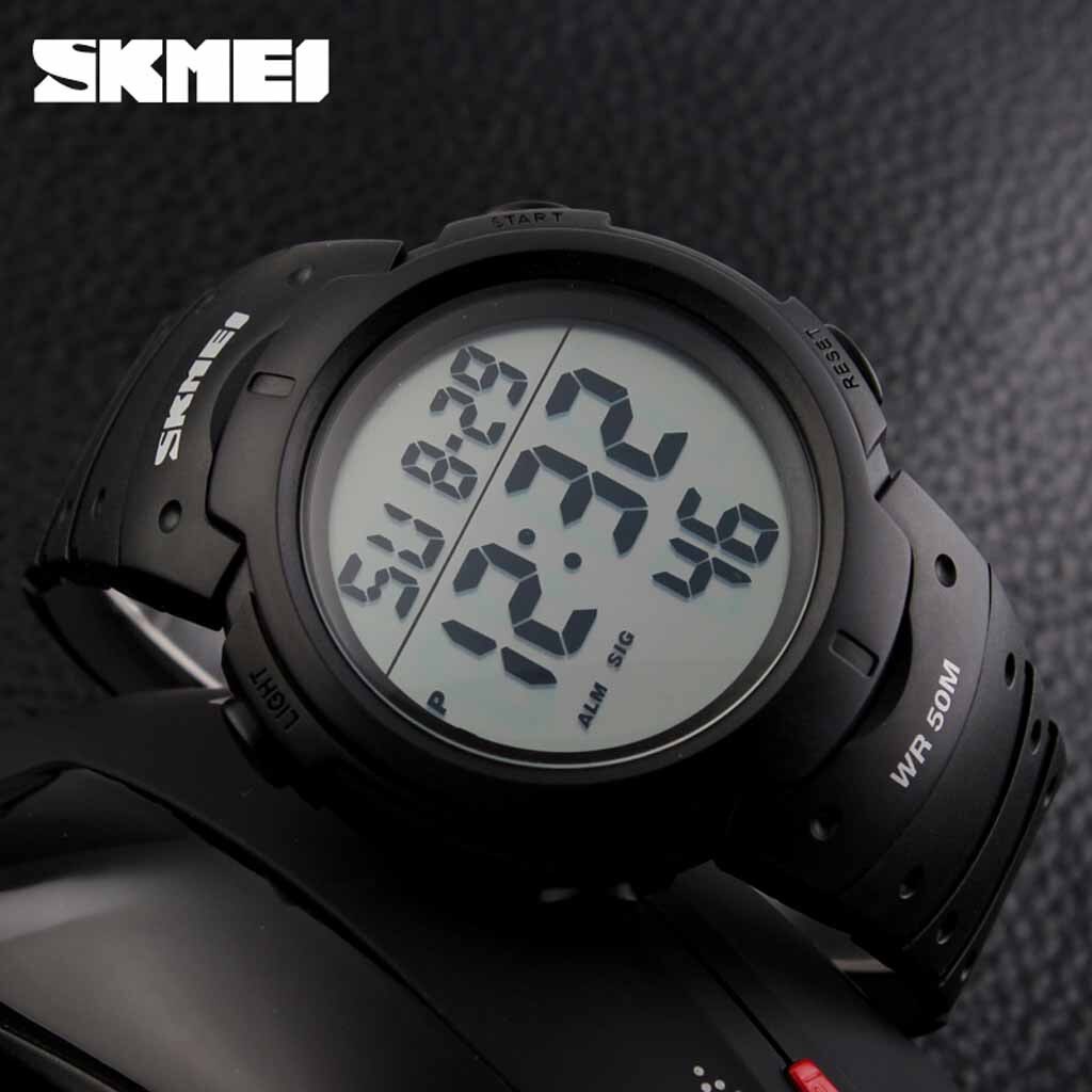 Relogio skmei udendørs sportsur mænd elektroniske ure kalender alarm ur vandtæt digitalt armbåndsur montre homme