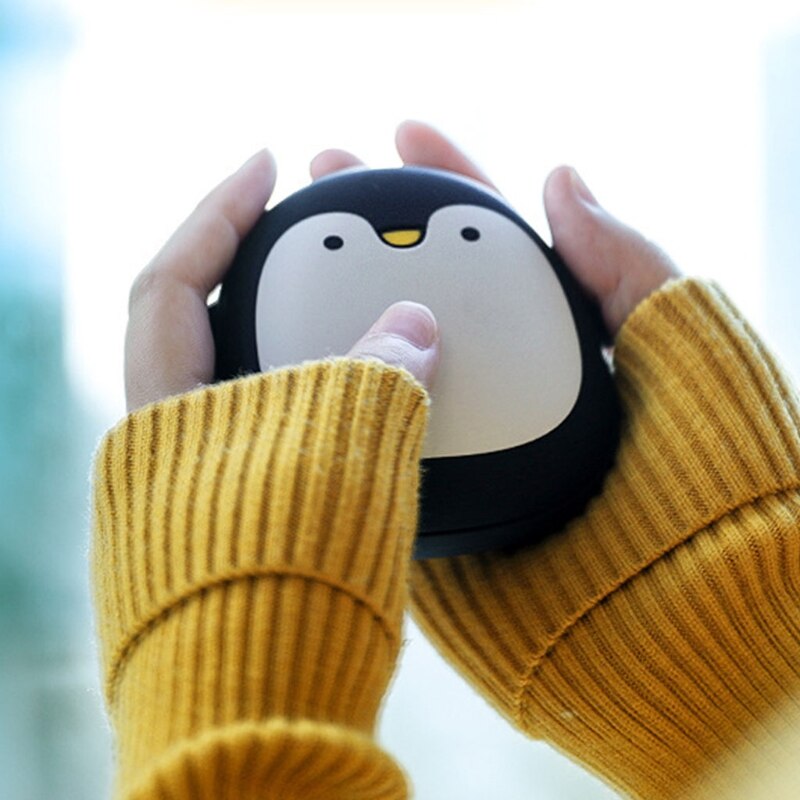 Söpö sarjakuva pingviini jääkarhu sähkökäyttöiset lämmittimet usb ladattava lämmitys