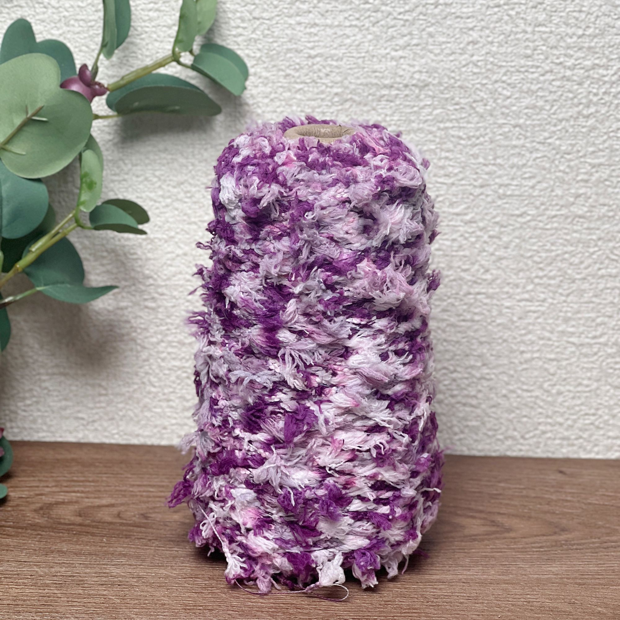 250 g ausgewähltes Garn, gehäkeltes Popcorn-Feder-Bohnenfaden, weicher und bequemer Pullover, Schal, Mantel, Tasche, gemischter Faden, handgewebter Faden: Elfenbein