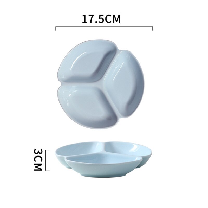 Japanese Ceramic Salad Plate Matte Porcelain Breakfast Dinner Plate Snack Dishes Household Dessert Cake Tray Tableware: 7 inch blue